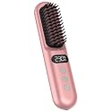 Ceramic Hair Styling Tool, Long Lasting Battery, Lcd Display, Ionic Hair Treatment, 9-Level Smart Temperature Control, Travel Companion Portable Straightener Brush