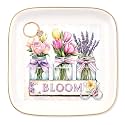 Ceramic Jewelry Ring Dish, Necklace Earrings Holders Tray Summer Gift - Vase Bloom Tulip Lavender, Gifts for Mother's Day, Christmas, Thanksgiving, and Birthdays for women 19