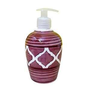 Ceramic Liquid Soap Dispenser 300 ml Purple