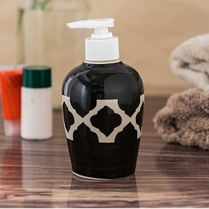 Ceramic Liquid Soap Dispenser 300 ml Black