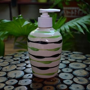 Ceramic Liquid Soap Dispenser 300 ml Green