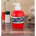 Ceramic Liquid Soap Dispenser 300 ml Red
