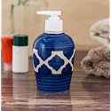 Ceramic Liquid Soap Dispenser 300 ml Blue