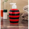 Ceramic Liquid Soap Dispenser 300 ml Red