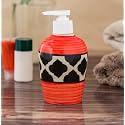 Ceramic Liquid Soap Dispenser 300 ml Red