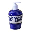 Ceramic Liquid Soap Dispenser 300 ml Blue