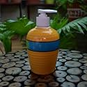 Ceramic Liquid Soap Dispenser 300 ml Yellow