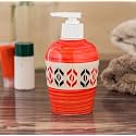 Ceramic Liquid Soap Dispenser 300 ml Red