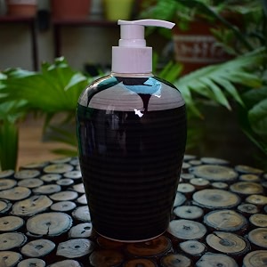 Ceramic Liquid Soap Dispenser 450 ml Graphite
