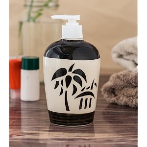 Ceramic Liquid Soap Dispenser 450 ml Black