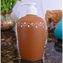 Ceramic Liquid Soap Dispenser 450 ml Terracotta