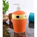 Ceramic Liquid Soap Dispenser 450 ml Orange
