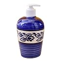 Ceramic Liquid Soap Dispenser 450 ml Blue