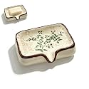 Ceramic Non-Slip Soap Holder with V-Drainage