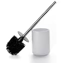 Ceramic Toilet Brush and Holder Set, Toilet Bowl Cleaner Brush