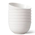 【NOT CERAMIC】Unbreakable Cereal Bowls, 25 OZ Wheat Straw Bowls Microwave and Dishwasher Safe BPA-Free Eco-Friendly Bowl Beige Color for Cereal, Serving ,Soup, Oatmeal, Pasta and Salad（Set Of 6）