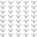 Ceramic White Coralline Coral frag Plugs Coral frag Base Round/Big Size Round/Hexagon (round24mm40pcs)