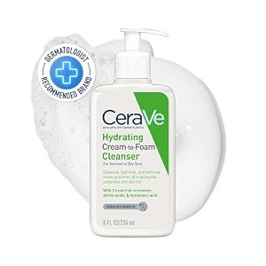 cerave cream foam hydrating cleansing 81 oz 236 ml