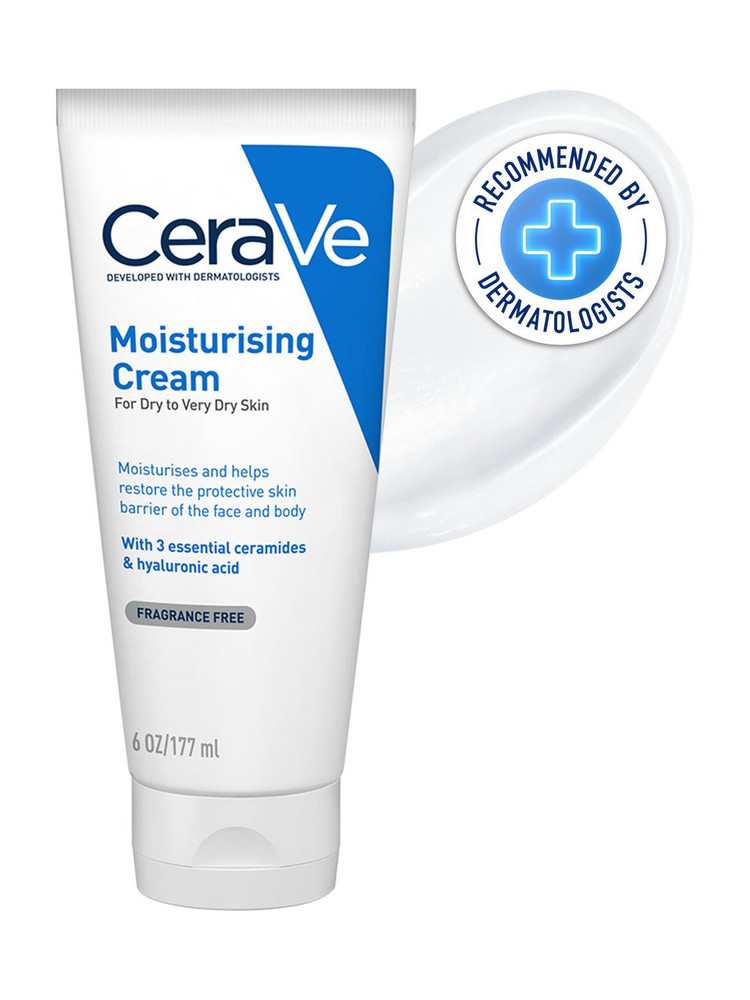 CeraVe Moisturizing Barrier Repair Cream with Ceramides & Hyaluronic ...