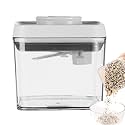 Cereal Containers with Lids | Kitchen Airtight Jars - Stackable Leakproof Airtight Jar for Rice Dried Fruits Grains Coffee Beans Pet Food Seasonings Home Bakers Kitchen