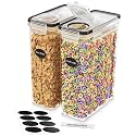 Cereal Containers Storage 2 Pack 135 fl. oz Cereal Dispenser Countertop, Airtight Food Storage Containers for Pantry Organization and Storage, Bpa-free Cereal Storage Container with Marker & Labels