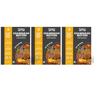 ceres foods champaran mutton instant liquid masala value pack of 3  200g each