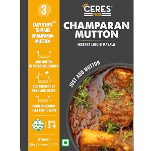 ceres foods champaran mutton masala  ahuna handi mutton masala  mutton cooking paste curry paste  curry mix  shipped fresh  bihar39s ahuna handi mutton ready to cook gravy mutton paste  masala bihar39s recipe  mutton masala  meat masala  chicken masala  easy to cook  3 steps recipe  ahuna mutton gravy  authentic spices  ready in 15 mins  serves 4  no preservatives colours or artificial flavours  200g  just add mutton