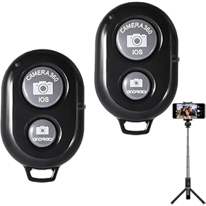 cerlink 2pcs photo clicker remote control bluetooth shutter wireless work with cameras all smartphonesiphones amp ios devicestablets