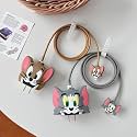 CERLINK Charger Protector for iPhone Apple Chargers 18W &amp; 20W, 3D Cute Pattern Cartoon Cable Sleeve Data Saver Protective Case Cover Silicone Full Protection (Tom/Jerry)