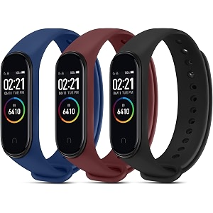cerlink mi band 5 straps mi band 6 amazfit band 5 strap for xiaomi mi band 56 replacement smartwatch wristband sports fitness band straps strechable silicone straps pack of-6
