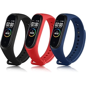 cerlink mi band 5 straps mi band 6 amazfit band 5 strap for xiaomi mi band 56 replacement smartwatch wristband sports fitness band straps strechable silicone straps pack of-6