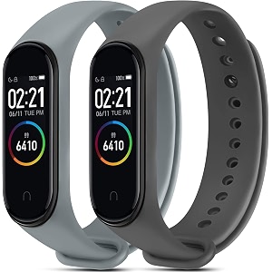 cerlink mi band 5 straps mi band 6 amazfit band 5 strap for xiaomi mi band 56 replacement smartwatch wristband sports fitness band straps strechable silicone straps pack of-6