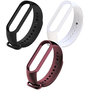 cerlink mi band 5 straps mi band 6 amazfit band 5 strap for xiaomi mi band 56 replacement smartwatch wristband sports fitness band straps strechable silicone straps pack of-6