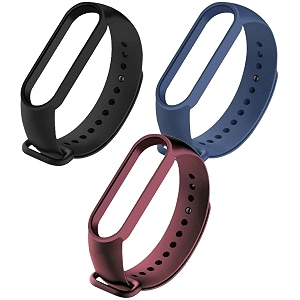 cerlink mi band 5 straps mi band 6 amazfit band 5 strap for xiaomi mi band 56 replacement smartwatch wristband sports fitness band straps strechable silicone straps pack of-6