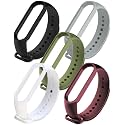 CERLINK Mi band 5 Straps Mi Band 6 Amazfit Band 5 Strap for Xiaomi Mi Band 5/6 Replacement Smartwatch Wristband Sports Fitness Band Straps Strechable Silicone Straps Pack of-6