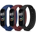 CERLINK Mi band 5 Straps Mi Band 6 Amazfit Band 5 Strap for Xiaomi Mi Band 5/6 Replacement Smartwatch Wristband Sports Fitness Band Straps Strechable Silicone Straps Pack of-6