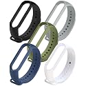 CERLINK Mi band 5 Straps Mi Band 6 Amazfit Band 5 Strap for Xiaomi Mi Band 5/6 Replacement Smartwatch Wristband Sports Fitness Band Straps Strechable Silicone Straps Pack of-6