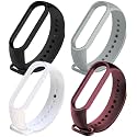 CERLINK Mi band 5 Straps Mi Band 6 Amazfit Band 5 Strap for Xiaomi Mi Band 5/6 Replacement Smartwatch Wristband Sports Fitness Band Straps Strechable Silicone Straps Pack of-6