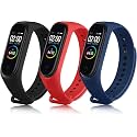 CERLINK Mi band 5 Straps Mi Band 6 Amazfit Band 5 Strap for Xiaomi Mi Band 5/6 Replacement Smartwatch Wristband Sports Fitness Band Straps Strechable Silicone Straps Pack of-6