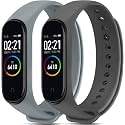 CERLINK Mi band 5 Straps Mi Band 6 Amazfit Band 5 Strap for Xiaomi Mi Band 5/6 Replacement Smartwatch Wristband Sports Fitness Band Straps Strechable Silicone Straps Pack of-6