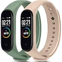 CERLINK Mi band 5 Straps Mi Band 6 Amazfit Band 5 Strap for Xiaomi Mi Band 5/6 Replacement Smartwatch Wristband Sports Fitness Band Straps Strechable Silicone Straps Pack of-6