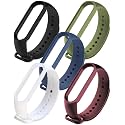 CERLINK Mi band 5 Straps Mi Band 6 Amazfit Band 5 Strap for Xiaomi Mi Band 5/6 Replacement Smartwatch Wristband Sports Fitness Band Straps Strechable Silicone Straps Pack of-6