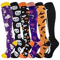 cerpite Compression Socks for Women &amp; Men 6 Pairs Knee High Compression Socks 20-30 mmhg Best for Running,Nurse,Travel