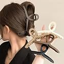 Cerrito Hair Claw Clips for Women Girls –3 Pcs Large Strong Hold Clamps for Thick Thin Hair, Matte Nonslip Jaw Clips, Neutral Butterfly Claw, Styling, Hair Accessories, Ponytail Holder, Multicolor