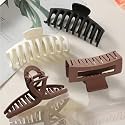Cerrito Hair Claw Clips for Women Girls – 4 Pcs Large Strong Hold Clamps for Thick Thin Hair, Matte Nonslip Jaw Clips, Neutral Butterfly Claw, Styling, Hair Accessories, Ponytail Holder, Multicolor