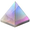 Certified Angel Aura Quartz Pyramid - 1.5" Inch Crystal Pyramid for Positive Energy, Vastu, Reiki, Feng Shui and Chakra Healing Energy Balancing
