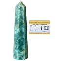 Certified Aquamarine Crystal Tower Obelisk Point For
