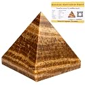 Certified Aragonite Pyramid - 2" Inch Crystal Pyramid for Positive Energy, Vastu, Reiki, Feng Shui and Chakra Healing Energy Balancing