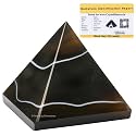 Certified Black Onyx Pyramid - 2" Inch Crystal Pyramid for Positive Energy, Vastu, Reiki, Feng Shui and Chakra Healing Energy Balancing