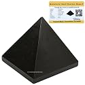 Certified Black Tourmaline Pyramid - 1.5" Inch Crystal Pyramid for Positive Energy, Vastu, Reiki, Feng Shui and Chakra Healing Energy Balancing